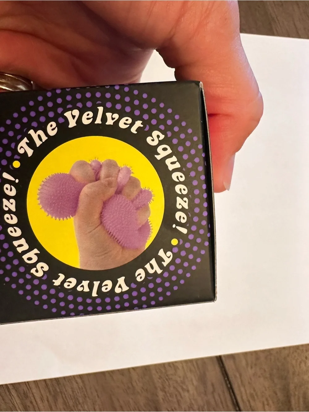NeeDoh Fuzz Ball Purple NWT Velvet Sensory Squishy Fidget Toy Rare